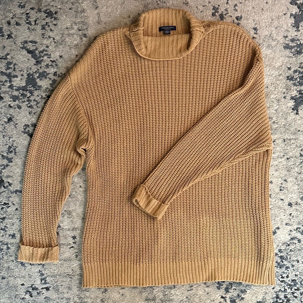 American Eagle Oversized Mock Neck Sweater